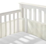 Shop Breathable Baby Mesh Crib Liner, Natural Ecru, Full Size/4 Sides at GoodBuy Gear