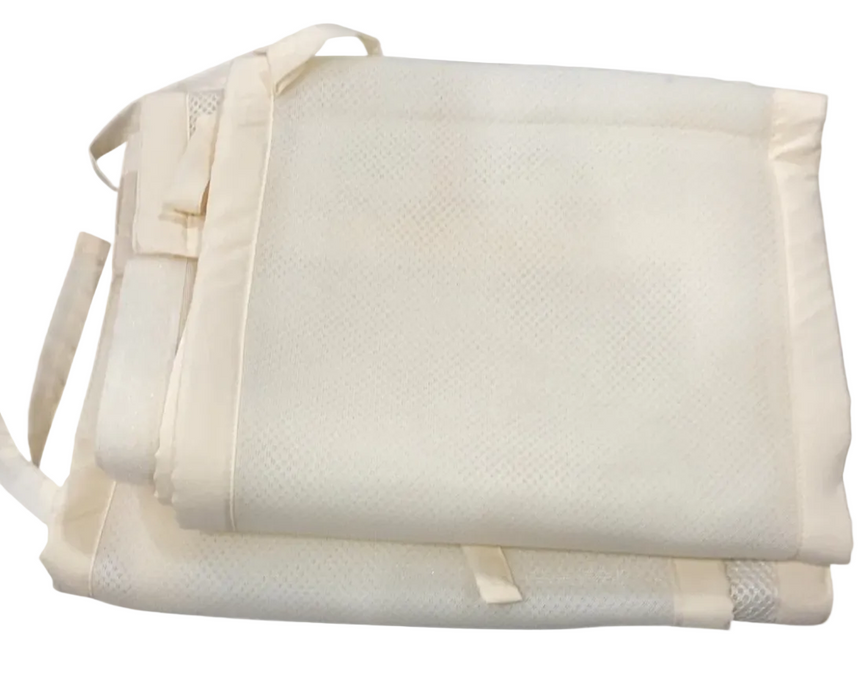 Shop Breathable Baby Mesh Crib Liner, Natural Ecru, Full Size/4 Sides at GoodBuy Gear