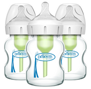 Shop Dr. Brown's Options+ Anti Colic Wide Neck Glass Bottles 3-Pack, 5 oz/150 ml at GoodBuy Gear
