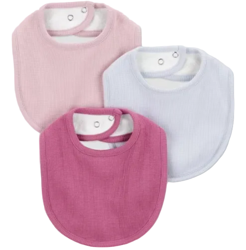 Shop Carter's Baby 3-Pack Teething Bibs, Burgundy/Purple at GoodBuy Gear