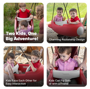 Shop Step2 Rocket Swing for Two, Red at GoodBuy Gear