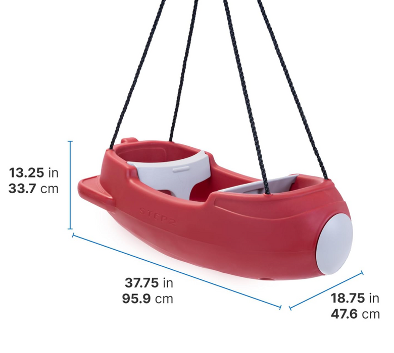Shop Step2 Rocket Swing for Two, Red at GoodBuy Gear