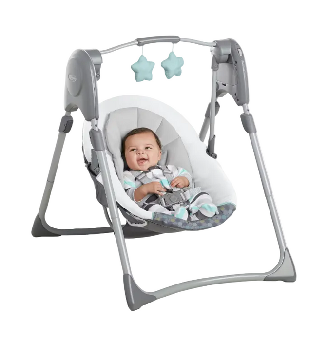 Graco Slim Spaces Compact Baby Swing, Tilden