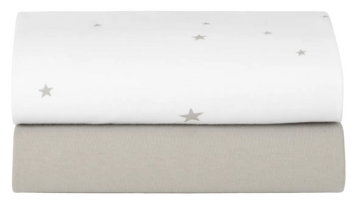 Shop Snuz 2 Pack Fitted Sheets, Gray Star at GoodBuy Gear