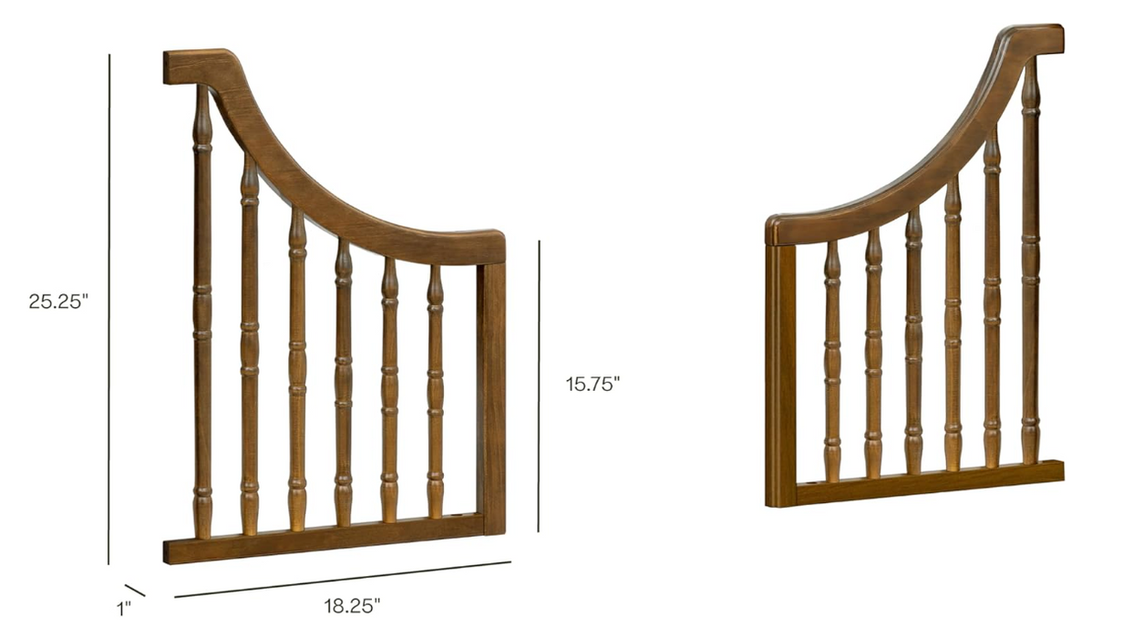 Namesake Liberty 4-in-1 Toddler Bed Conversion Kit, Natural Walnut, M7199