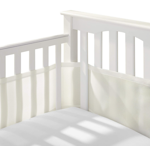Shop Breathable Baby Mesh Crib Liner, Full Size/4 Sides, Natural Ecru at GoodBuy Gear