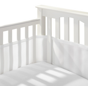 Shop Breathable Baby Mesh Crib Liner, Full Size/4 Sides, White at GoodBuy Gear