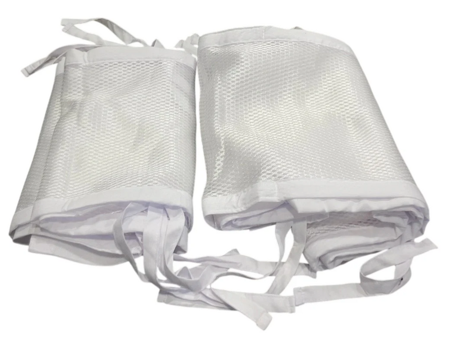 AirFlowBaby Crib Bumper, White, 9"