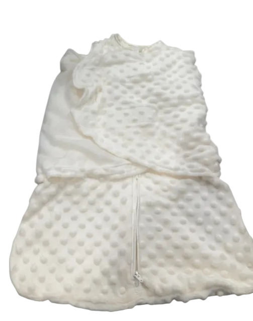 Shop Halo Sleepsack Swaddle Plushy Dot Velboa, Cream, Newborn at GoodBuy Gear