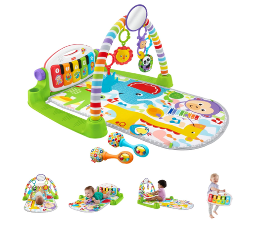Shop Fisher Price Deluxe Kick & Play Piano Gym, Green at GoodBuy Gear