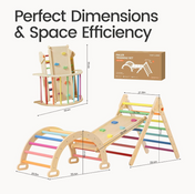 Shop Tiny Land 3-in-1 Montessori Climbing Set, Rainbow at GoodBuy Gear