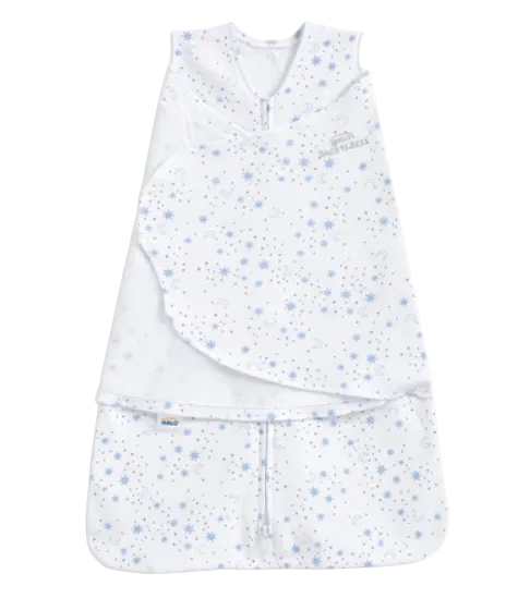 Shop Halo SleepSack Swaddle, Midnight Moons Blue, Newborn at GoodBuy Gear