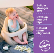 Shop Boppy Proper Posture Floor & Booster Seat with Infant Insert, Oatmeal at GoodBuy Gear