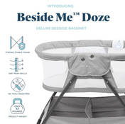 Shop Baby Delight Beside Me Doze Deluxe Bedside Bassinet, Pebble Grey at GoodBuy Gear