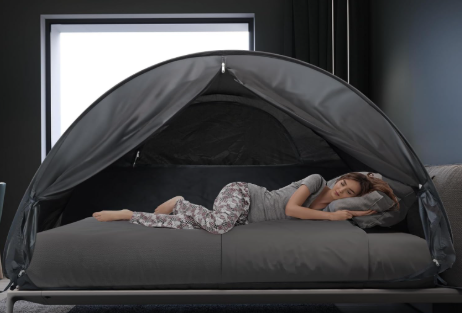 Shop Leedor Pop Up Bed Tent with Mesh & Shade Cloth Window, Black at GoodBuy Gear