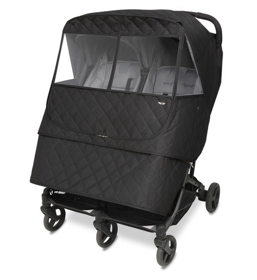 Shop Manito Melange Twin/Double Stroller Weather Shield/Stroller Cover, Padded Black at GoodBuy Gear