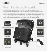Shop Manito Melange Twin/Double Stroller Weather Shield/Stroller Cover, Padded Black at GoodBuy Gear