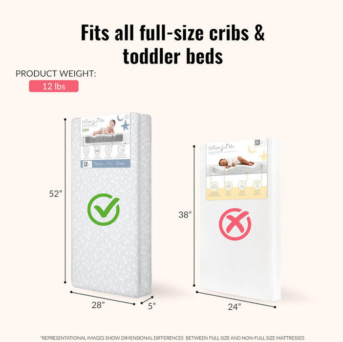 Shop Dream On Me 88 Coil Inner Spring Mattress, Daisy Dreams at GoodBuy Gear