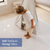 Shop Toddlekind Haven Playmat, 4x6, Linear, Linen at GoodBuy Gear