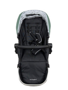 Shop Mockingbird 2nd Seat Kit with Extendable Canopy, Sage, Watercolor Drops, Silver With Black Leather at GoodBuy Gear