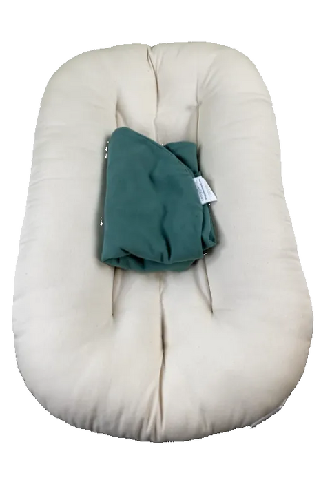 Shop Snuggle Me Organic Sensory Infant Lounger with Cover, Moss, Natural at GoodBuy Gear