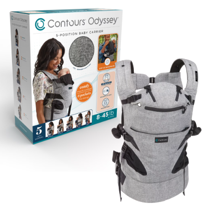 Shop Contours Odyssey 5-position Baby Carrier, Grey at GoodBuy Gear