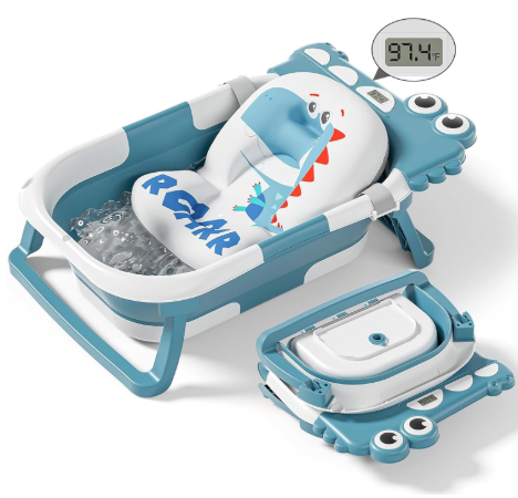 Shop Tavlshero Collapsible Baby Bathtub, Blue at GoodBuy Gear