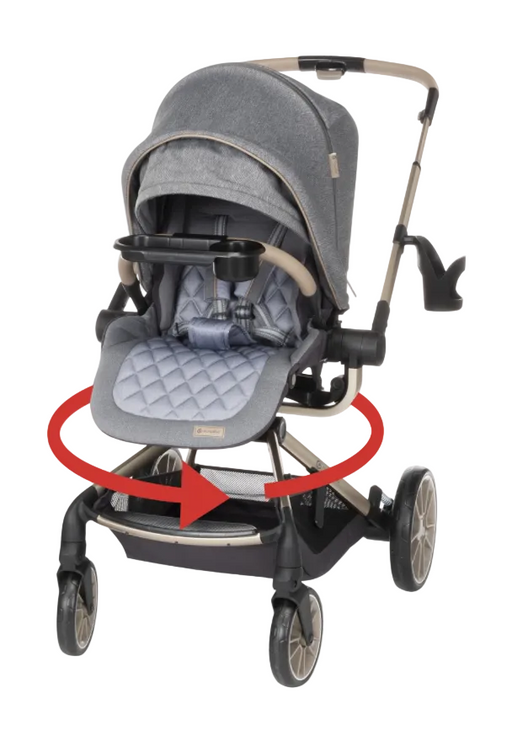 Shop Monbebe 360 Rotating Modular Travel System Stroller, 2024, Castlepoint at GoodBuy Gear