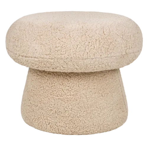 Shop Babyletto Mushroom Pouf, Chai Shearling at GoodBuy Gear