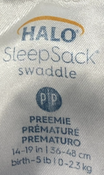 Shop Halo SleepSack Swaddle, Midnight Moons Gray, Preemie at GoodBuy Gear