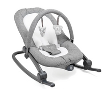 Shop Baby Delight Go With Me Aura Deluxe Portable Rocker & Bouncer, Quilted Charcoal Tweed at GoodBuy Gear