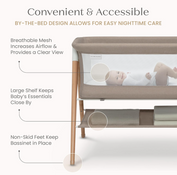 Shop Delta Children Bondi Beechwood by The Bed Bassinet, Tan at GoodBuy Gear