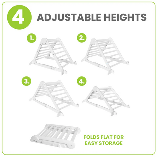 Shop Little Partners Learn 'N Climb Triangle, Soft White at GoodBuy Gear