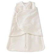 Shop Halo Micro-Fleece Swaddle, Cream, Newborn at GoodBuy Gear