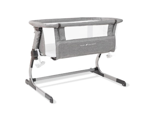 Shop Baby Delight Beside Me Dreamer Bassinet & Bedside Sleeper, Charcoal Tweed at GoodBuy Gear