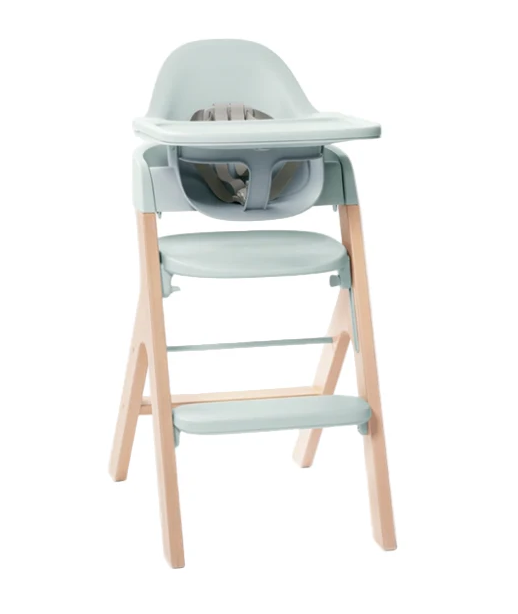 Shop Mockingbird High Chair, Mint Green, Natural Beech at GoodBuy Gear