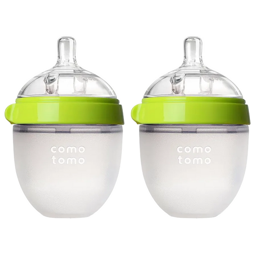 Shop Comotomo Baby Bottles, 5 ounce, Green, Pack of 2 at GoodBuy Gear
