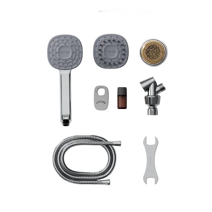 Shop Canopy Handheld Filtered Shower Head & Scalp Massager, Polished Chrome at GoodBuy Gear
