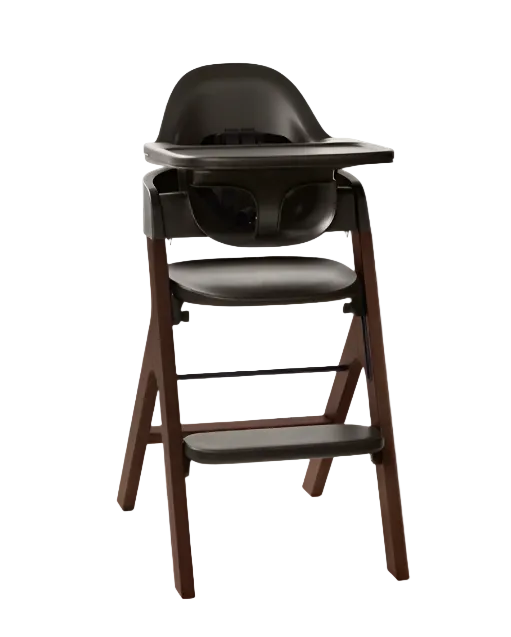 Shop Mockingbird High Chair, Charcoal Black, Espresso Beech at GoodBuy Gear