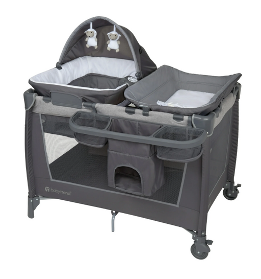 Shop Baby Trend Simply Smart Nursery Center Playard, Shale Gray at GoodBuy Gear