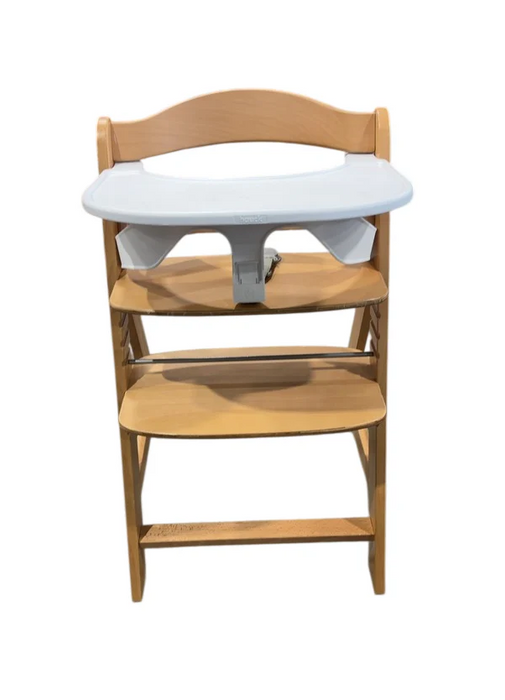 Shop Hauck Alpha+ Grow Along Wooden High Chair Seat with White Removable Tray, Missing seat harness, Natural/White at GoodBuy Gear