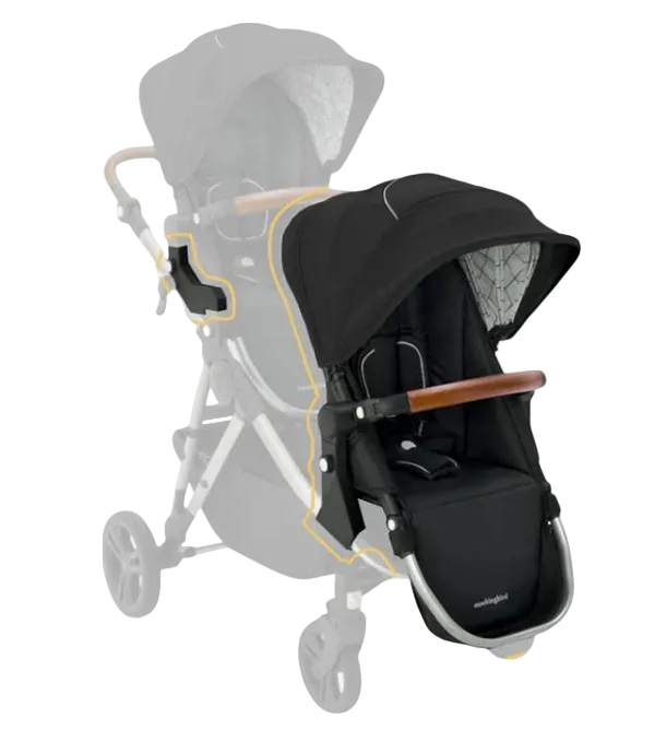 Shop Mockingbird 2nd Seat Kit 2.0, Black, Windowpane, Silver With Penny Leather at GoodBuy Gear