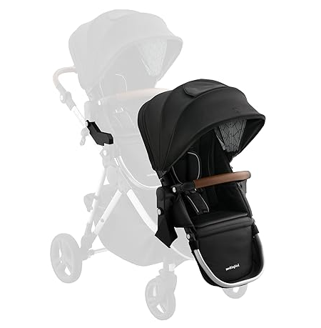 Shop Mockingbird 2nd Seat Kit 3.0, Black Windowpane, Charcoal with Penny Leather at GoodBuy Gear