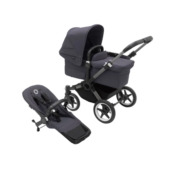Shop Bugaboo Donkey 5 Mono Stroller, 2025, Graphite, Stormy Blue, Stormy Blue at GoodBuy Gear