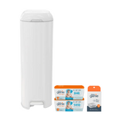 Shop Diaper Genie Platinum Pail Gift Set, Lily White at GoodBuy Gear