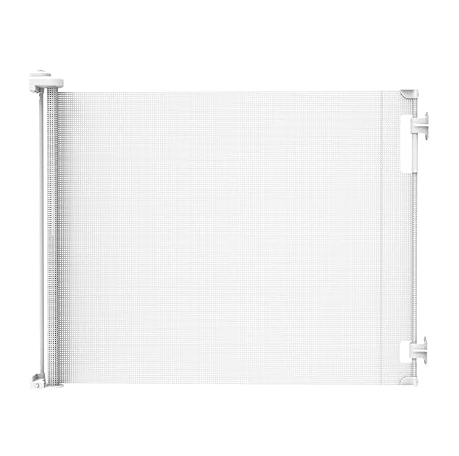 Shop Perma Child Safety Indoor/Outdoor Retractable Baby Gate, 33"x71", White at GoodBuy Gear