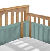 Shop Breathable Baby Mesh Crib Liner, Full Size/4 Sides, Sea Foam at GoodBuy Gear