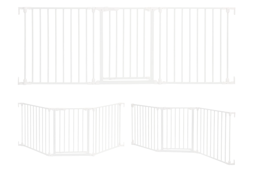 Shop Dreambaby Discovery Metal Baby Gate 76.5" Extra Wide 3 Panel, White at GoodBuy Gear