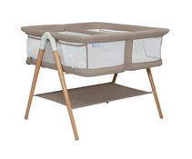 Shop Delta Children Bondi Adjustable Height Bedside Beechwood Bassinet, Tan, Twin Bassinet at GoodBuy Gear