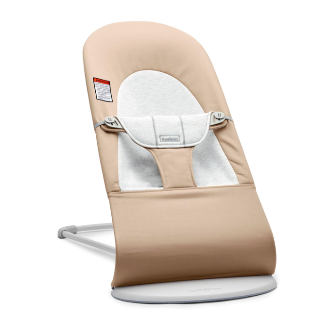 Shop BabyBjorn Bouncer Balance Soft, Beige/Gray, Light Gray Frame at GoodBuy Gear